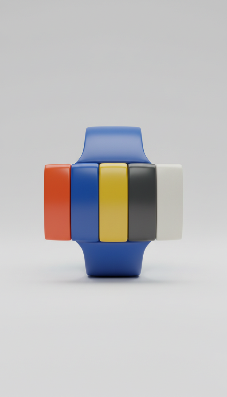 Digital Blue Smartwatch Band