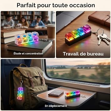 Mechanical Keyboard Fidget Stress Relief Keychain 4 Buttons